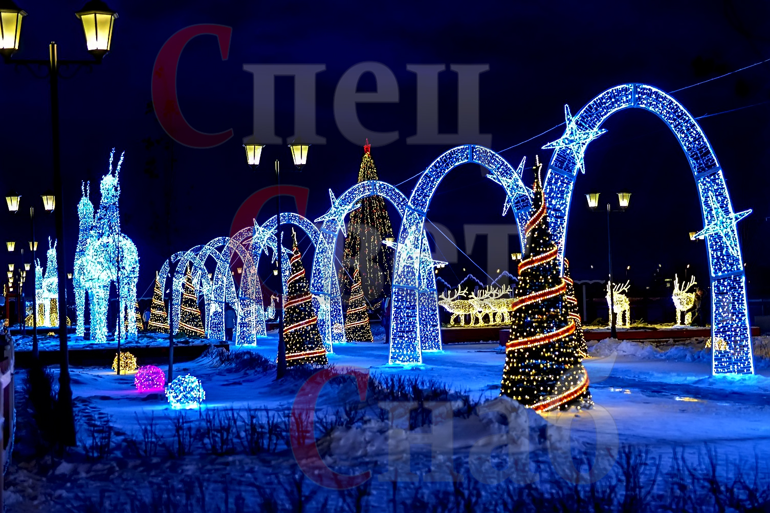 Новогодние арки в Ижевске