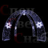 Новогодняя Арка "Ворота" 5,5 x 4 м Белая