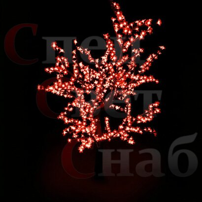 Светодиодная сакура красная 1,5 м