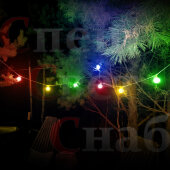 Уличная световая гирлянда Бэлт Лайт 50 м шаг 40 см Каучук черный